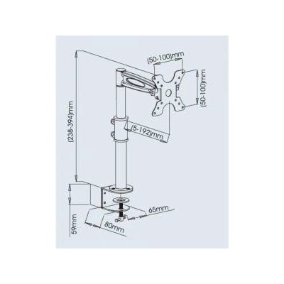 TECHLY LCD Desk Mount (301184) 13-27