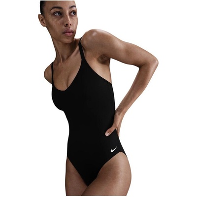 Nike dámské plavecké jednodílné plavky Swim Solid černá