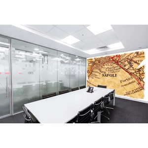 DIMEX ART Самозалепваща се флизелинова фототапета стара карта на неапол 375 x 250 см