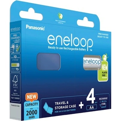 Panasonic Panasonic Eneloop батерия AA, 4 бр с PVC кутия (8014662)
