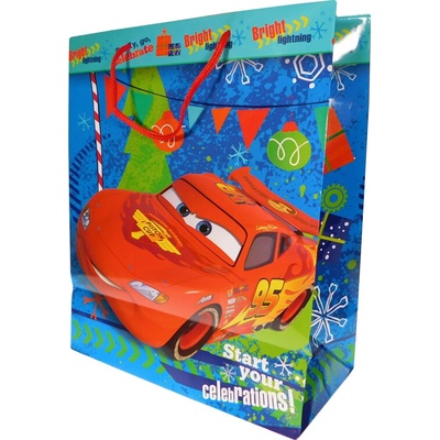Disney Vánoční dárková taška střední Blesk McQueen (0737)