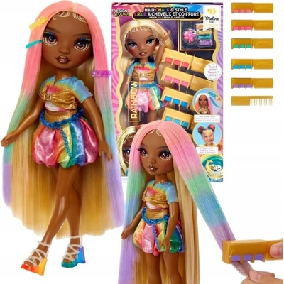 MGA Rainbow High Hair Chalk & Style s křídami na vlasy Meline Luxe