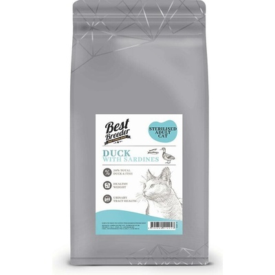 Best Breeder DELUXE Cat Duck with Sardines Sterilised Adult 0,3 kg