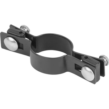 Objímka Strend Pro EUROSTANDARD, 48 mm, priebežná, antracit, Zn+PVC, RAL7016, na okrúhly stĺpik