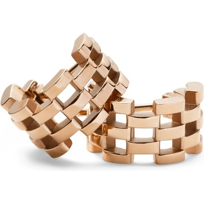 Daniel Wellington Štýlové bronzové náušnice 5-Link DW00400960