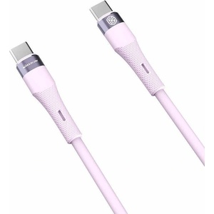 Nillkin Кабел с бързо зареждане за устройства с USB-C порт (100 см) - Nillkin Flowspeed Silicon USB-C to USB-C Cable 60W (лилав) (NLK1399)