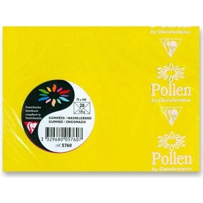 Clairefontaine Barevná obálka 75 x 100 mm - žlutá - 1 ks - 1330/1055600