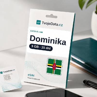 eSIM Dominika 3 GB / 14 dní - Dominika P9TQ8Q5ER