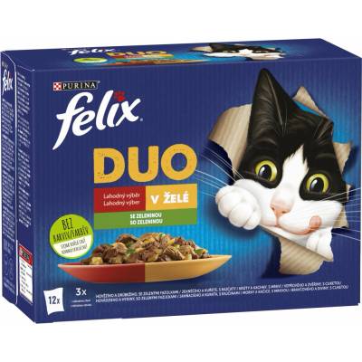 Felix Fantastic Multipack výber so zeleninou v želé 12 x 85 g