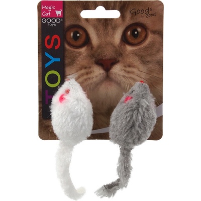 Magic Cat hračka myšky chrastící s catnipem 11 cm 2 ks – Zbozi.Blesk.cz