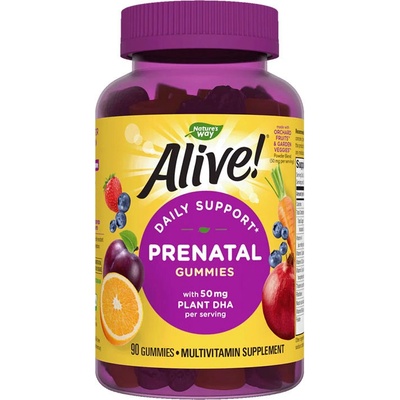 Nature's Way Alive! Daily Support Prenatal Gummy Multivitamin 90 gummies