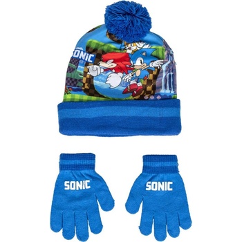 Sonic čiapka a rukavice