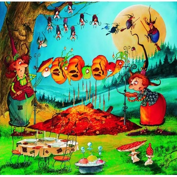 Grafika - Puzzle François Ruyer - The Witch pumpkins - 1 000 piese