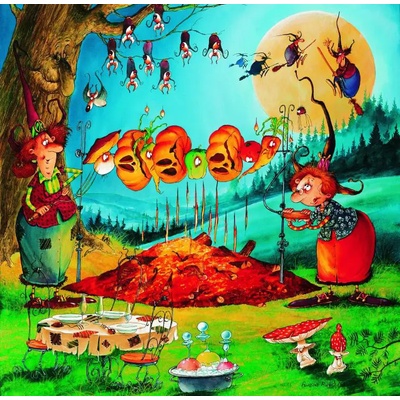 Grafika - Puzzle François Ruyer - The Witch pumpkins - 1 000 piese