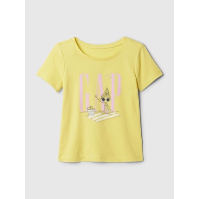 GAP Baby tričko s logem žlutá