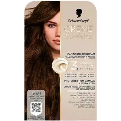 Schwarzkopf Creme Supreme Barva na vlasy 5-60 čokoládově světle hnědá