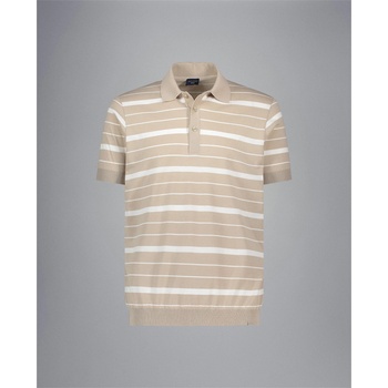 Paul and shark Блуза с яка PAUL AND SHARK Men's Stripe Short Sleeve Polo Shirt - Brgt Wht Fg