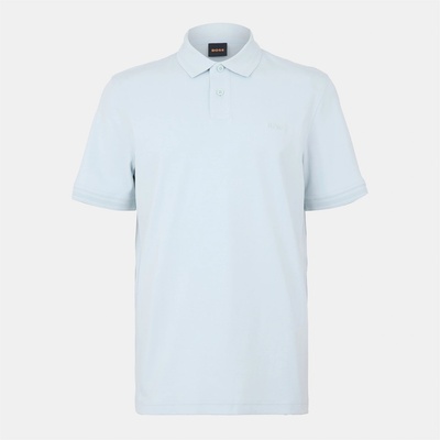 Boss Блуза с яка Boss Men's PeInterlock Short-Sleeve Polo Shirt - Open Blue