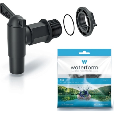 Waterform kohoutek k sudu na dešťovou vodu CANTAP 2, černý – Hledejceny.cz