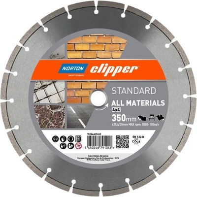 Univerzální diamantový kotouč NORTON Clipper STANDARD 4x4 350 x 20,00 mm