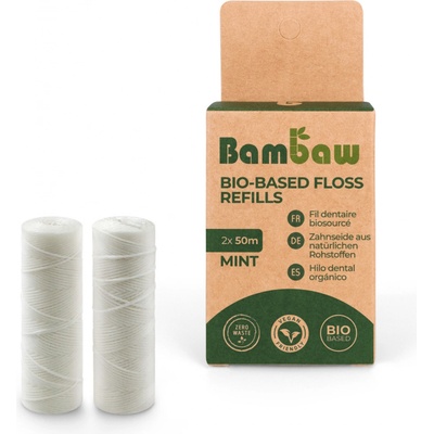 Bambaw Veganská nit na zuby refill 2 x 50 m