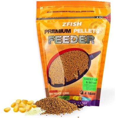 Zfish Mikro Pelety Premium Feeder Pellets 700g 2mm Sweet Corn & Betaine