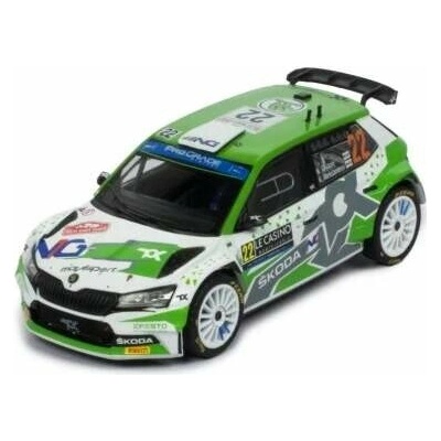 Model IXO Škoda Fabia Rally2 n.22 N.Gryazin K.Aleksandrov Rally Monte Carlo 2022 1:43