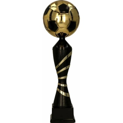 Futbalový pohár zlato-čierny 37 cm