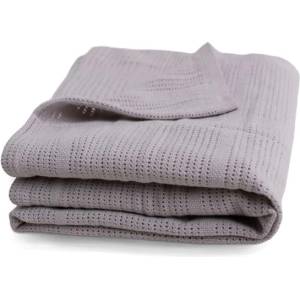 Babymatex Плетено одеяло от памук 75x100см Sisi сиво (TB0491_42)