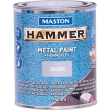 Maston Paint Hammer Smooth Silver 750 ml