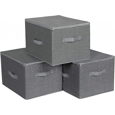 Songmics úložný box Easy 30 x 25 x 40 cm šedá