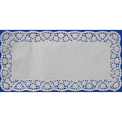 Dortisimo Wimex Dekorativní krajka bílá hranatá 40x20cm 6 ks