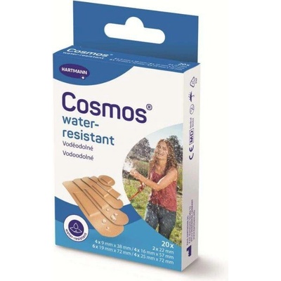 Cosmos water-resistant voděodolná náplast 5 vel. 20 ks