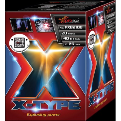 Piromax Ohňostroj X-TYPE baterie 20 ran PXB2108