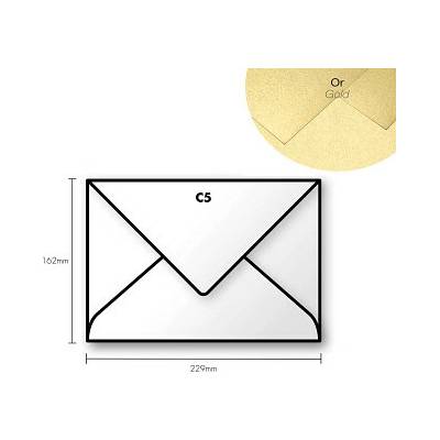 Papírová obálka Pollen C5 162x229mm – Gold