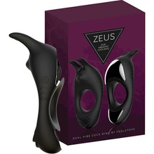 FeelzToys Zeus Dual Vibe Krúžok na penis čierny