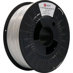 C-Tech 3DF-P-SPLA1.75-9003 3D филамент, PREMIUM LINE, Silk PLA, RAL9003, 1, 75mm, 1000g, Транспортно бял (Traffic white) (3DF-P-SPLA1.75-9003)