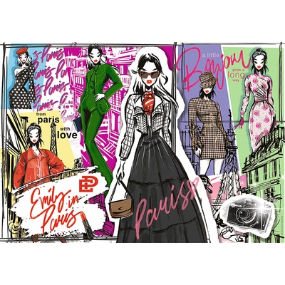 Trefl - Puzzle Emily in Paris: Fashion inspirations - 1 000 piese