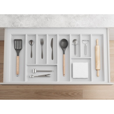 In-Design Příborník Stripes 490 mm bílý - různé šířky Šířka příborníku (mm): 790 - 850 – Zbozi.Blesk.cz