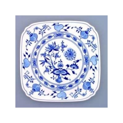 Cibulák Talíř hranatý 29cm Originál Český porcelán Dubí