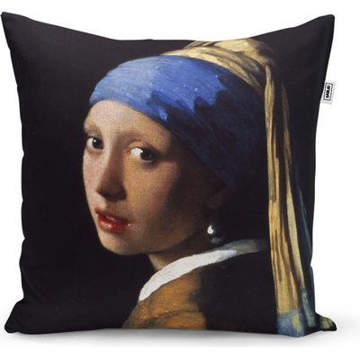 Sablio Polštář Dívka s perlou Johannes Vermeer 40x40 – Zboží Dáma