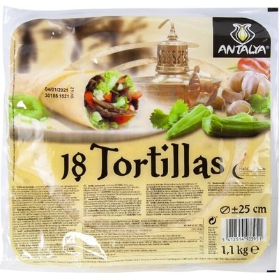 Poco Loco Antalya Tortilla placka 25 cm 18 ks 1,1 kg