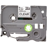 BROTHER ТИП TZ - 6 mm BLACK ON CLEAR TAPE - TZE111 (RL-BR-TZ111-BK - G&G)