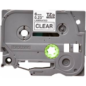 BROTHER ТИП TZ - 6 mm BLACK ON CLEAR TAPE - TZE111 (RL-BR-TZ111-BK - G&G)