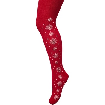 detské pančuchy dievča červené vianočné