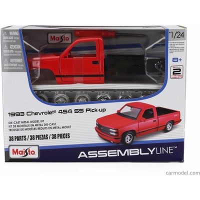 Maisto Chevrolet 454 Ss Pick up 1993 Red 1:24