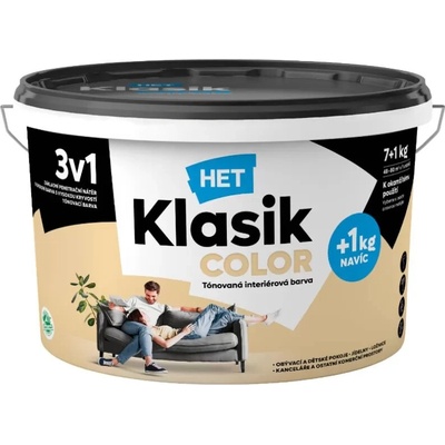 Het Klasik Color 0558 zelený olivový 4 kg