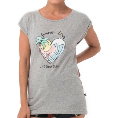 69SLAM Dámske tričko SUMMER LOVE GREY ELISA