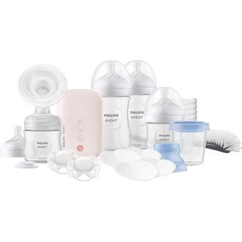 Philips AVENT Комплект електрическа помпа Natural Motion Advanced + шишета, контейнери VIA SCD340/31 (00A.0569.002)