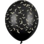 Party Deco Латексови Балони, Черни с Прилепи (sb14p-292-010-6)